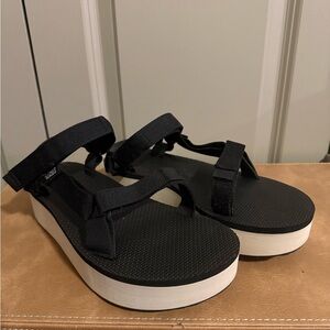 Teva Women's Black and White Sandals